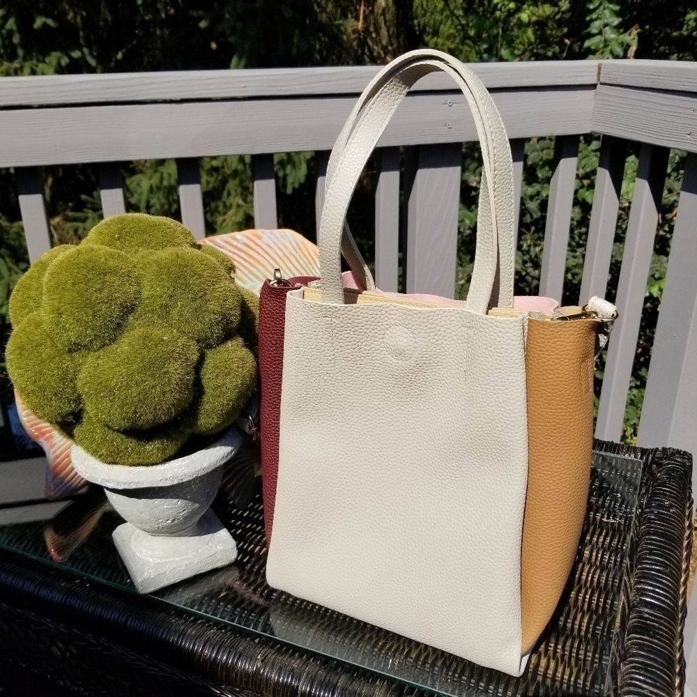FAUX leather purse